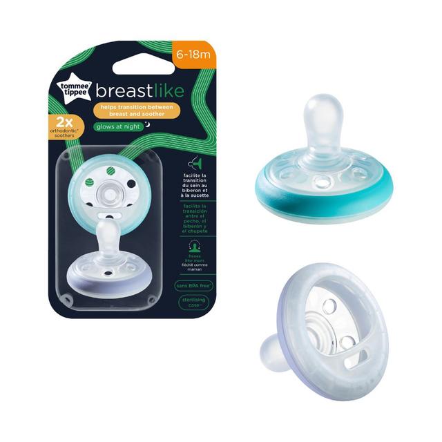 Tommee Tippee - Closer To Nature Night Soother Pack of 2 (6-18m)