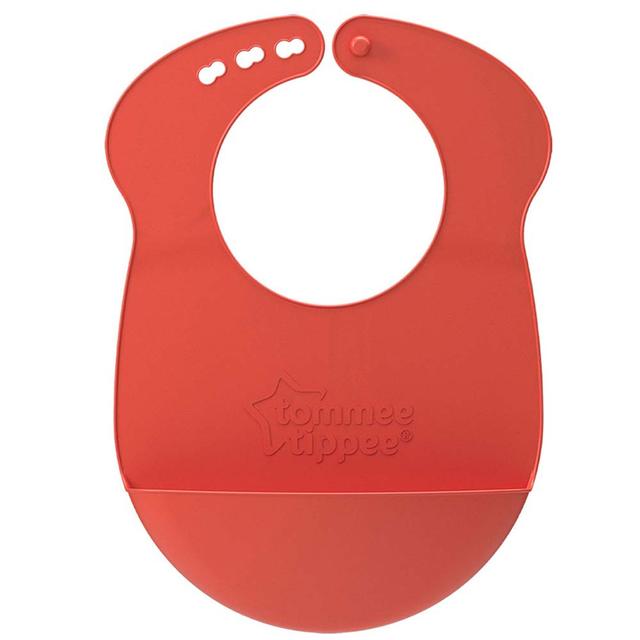 Tommee Tippee Explora Roll and Go Bib - Dark Orange