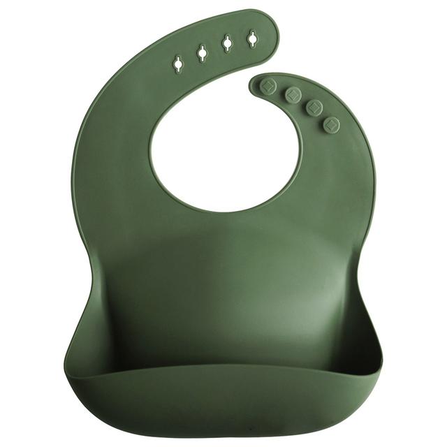 Mushie - Silicone Bib - Forest Green