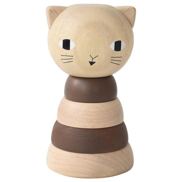 Wee Gallery - Wood Stacker Toy - Cat