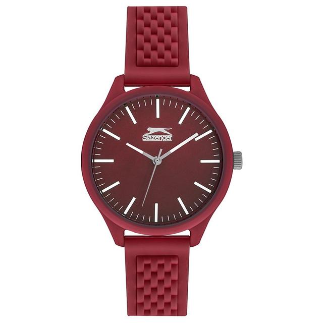 Slazenger - Tiger 3H Silicone Strap Analog Dial 36mm - Red