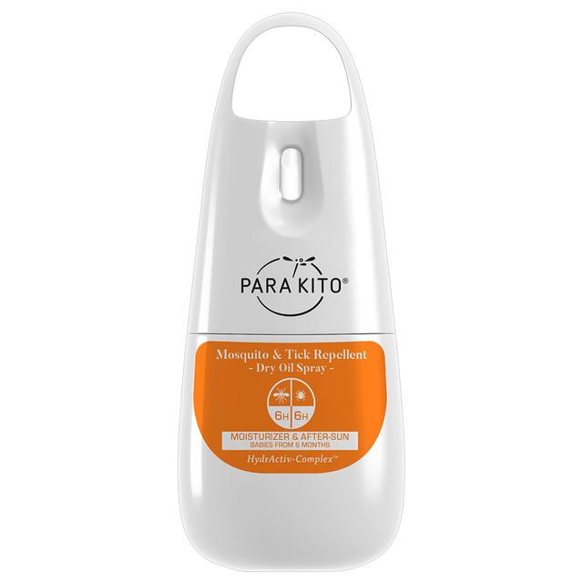 Para'Kito Mosquito & Tick repellent - Dry Oil Spray Moisturizer & After-Sun, COVID-19 Protection