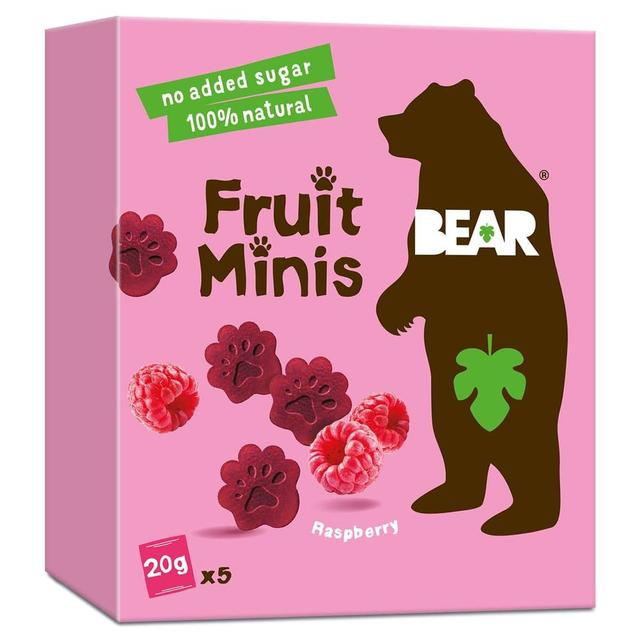 Bear - Fruit Minis Snack - Raspberry - 20 g - Pack of 5