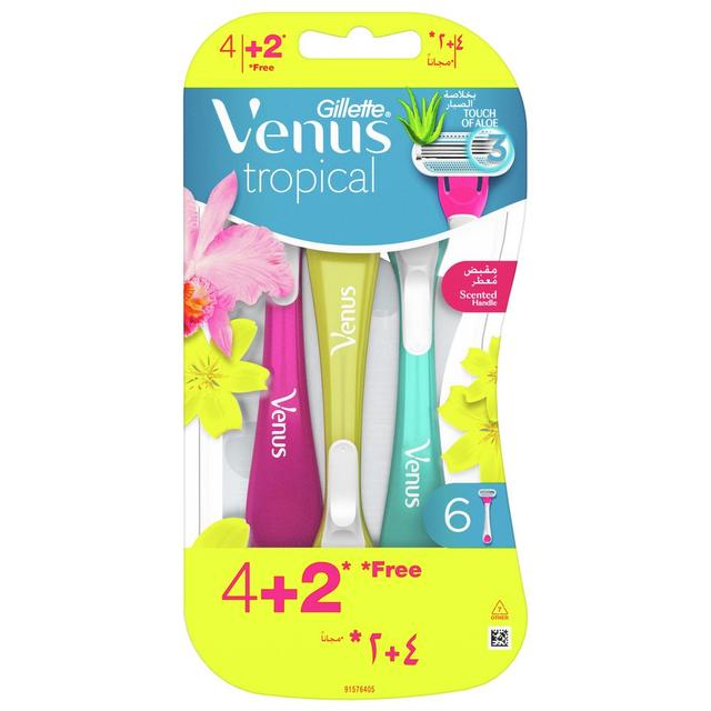 Gillette Venus - Tropical Disposable 4 + 2 Razors