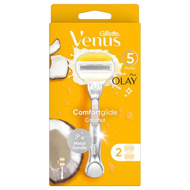 Venus - Comfortglide Coconut Razor with 2 Blade - Orange