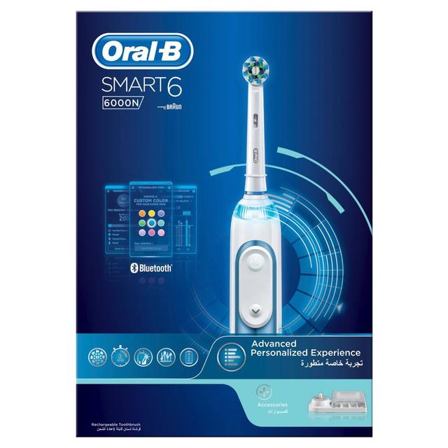 Oral B Smart 6 6000N Rechargeable Toothbrush + Travel Case