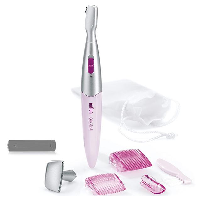 Braun - Silk-Epil 3-in-1 Trimmer W/ 4 Extras Heads - Pink