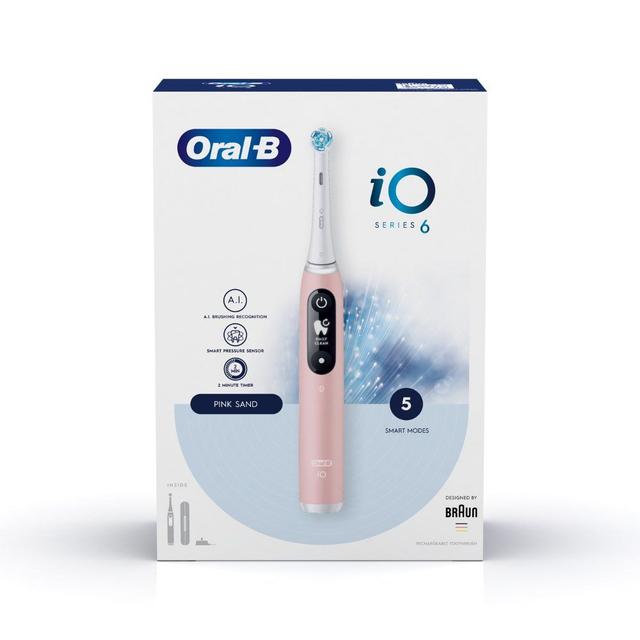 Oral B - iO Series 6 Rechargeable Toothbrush - Pink Sand