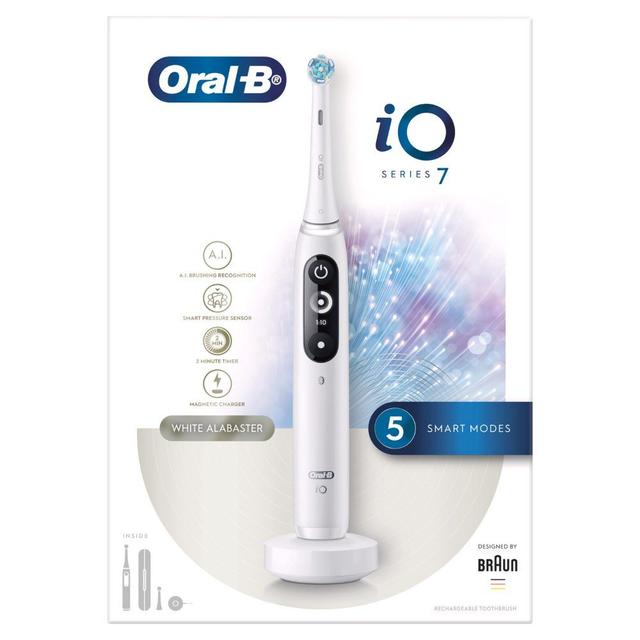 Oral-B - iO7 Electric Toothbrush - White Alabaster