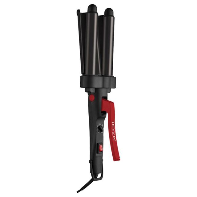 Revlon - 3 Barrel Jumbo Hair Waver 120W - Black