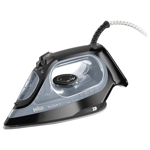 Braun - SI 3055 Bk Text Style Steam 2400W - Black