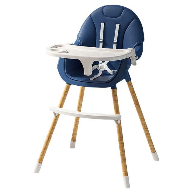 Lovely Baby - 2-in-1 Convertible High Chair - Navy Blue