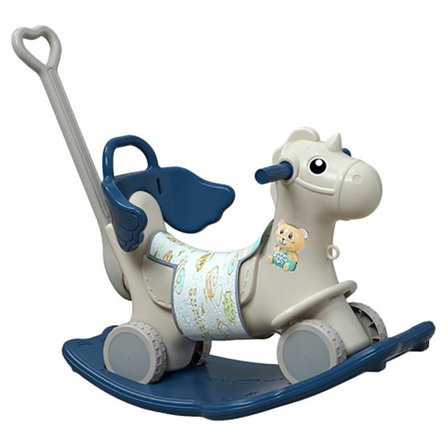 Lovely Baby - 2-In-1 Rocking Horse & Ride On - Blue