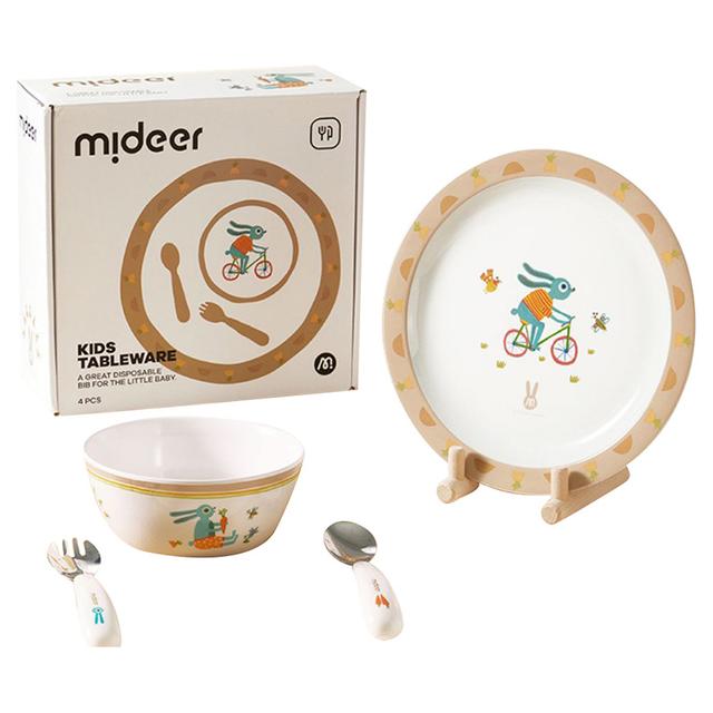 Mideer - Kids Tableware Set - Mr. Bunny - Brown