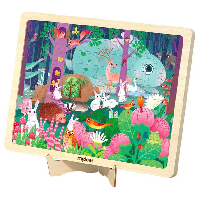 Mideer - Wooden Puzzle Board Bunny's Travels - 100pcs