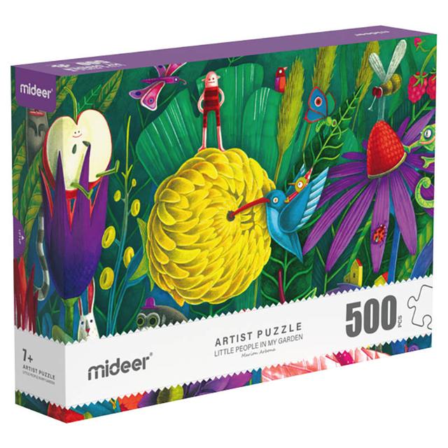 Mideer - Little People In My Garden Puzzle - 500pcs