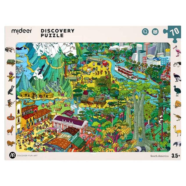 Mideer - Observation Puzzle - South America - 70pcs