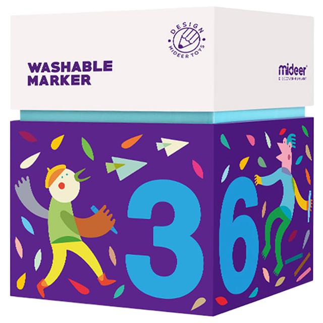 Mideer - Washable Markers 36 Colours