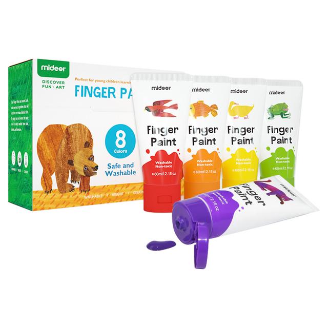 Mideer - Finger Paint - 8 Colors