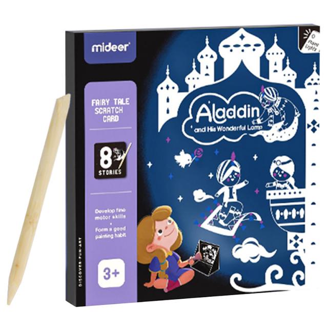 Mideer - Scratch Card Kit - Aladdin