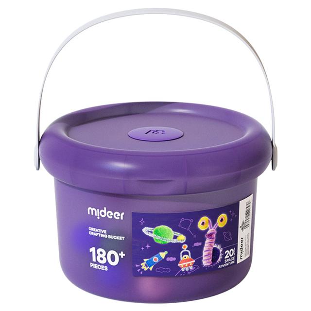 Mideer - DIY Craft Bucket - Space Adventure -180pcs - Purple