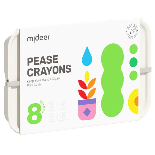 Mideer - Pease Crayons - 8 Colors