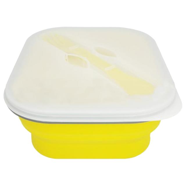 Lexngo - Silicone Collapsible Noodle Box - Yellow