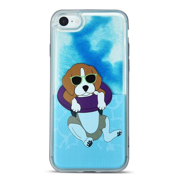 iOrigin - iPhone 7 Plus Clear Glitter Case - Dog Pool