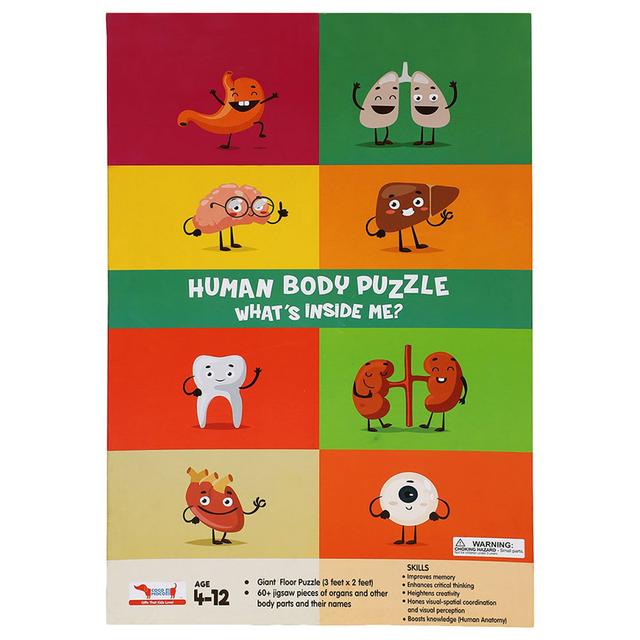 CocoMoco Kids - Human Body Floor Puzzle (Wood)