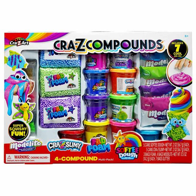 Cra-Z-Art - Cra-Z-Compounds 4-Compound Multipack w/ 7 Accessories