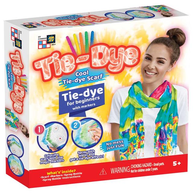 Diamant Toys - Tie-Dye Fashion Time DIY Set - Cool Scarf