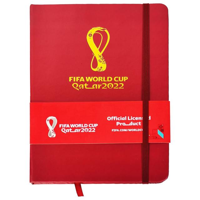 Fifa - 2022 Emblem A5 Notebook w/ Elastic Band - Brown