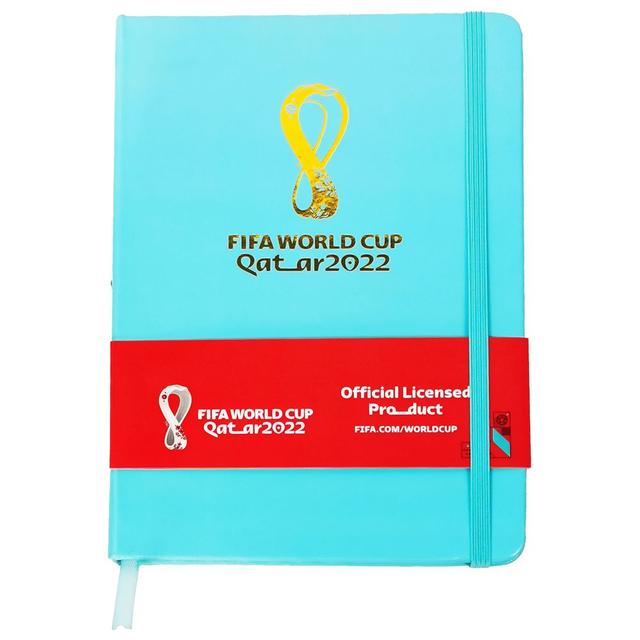 Fifa - 2022 Emblem A5 Notebook w/ Elastic Band - Teal