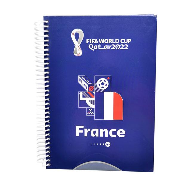 Fifa - 2022 Country A5 Hard Cover Spiral Notebook 60 Sheets - France