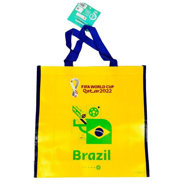 Fifa - 2022 Country Reusable Shopping Bag 37.5 x 38 x 11 cm - Brazil