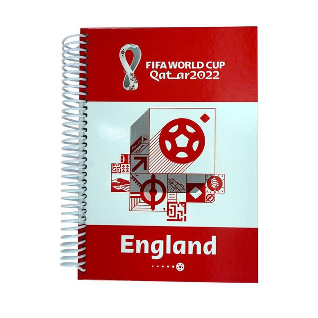 Fifa - 2022 Country A5 Hard Cover Spiral Notebook 60 Sheets - England