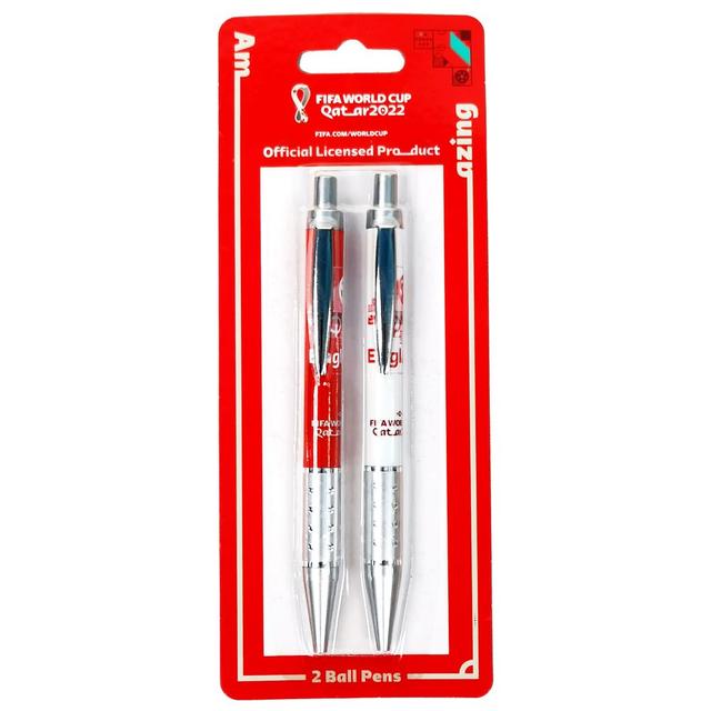 Fifa - 2022 Country Retractable Ball Pen Set 2pcs - England