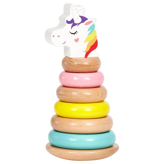 Little Tikes - Wooden Critters Shape Stacker - Unicorn