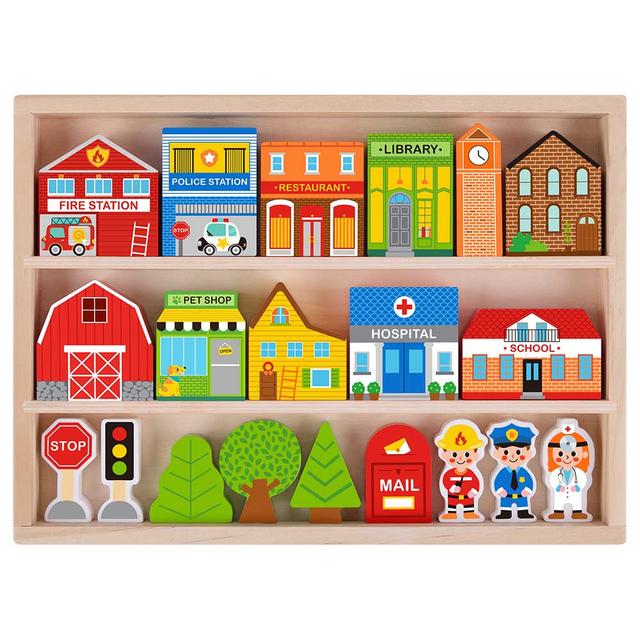 Tooky Toy - Town Play Set