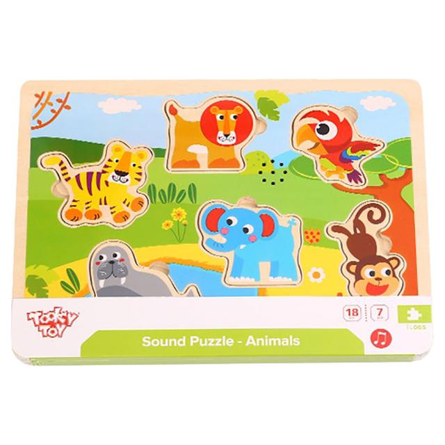 Tooky Toy - Wooden Animals Sound Puzzle