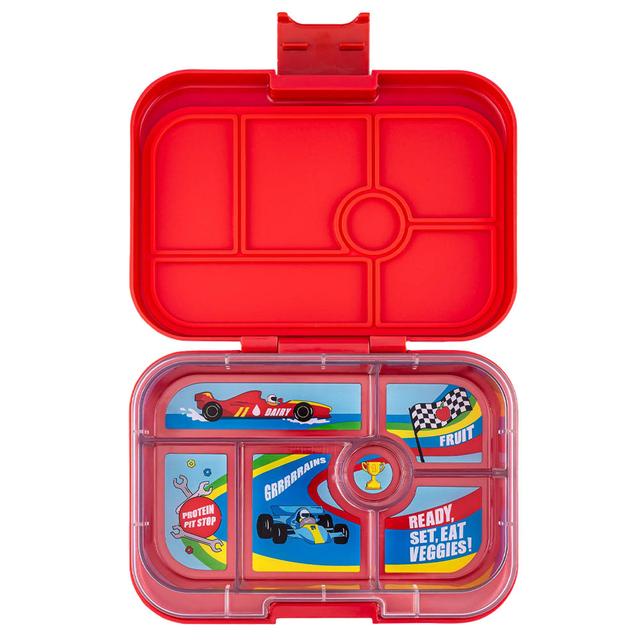 Yumbox - Race Car 6 Compartment Lunch Box - Road Red