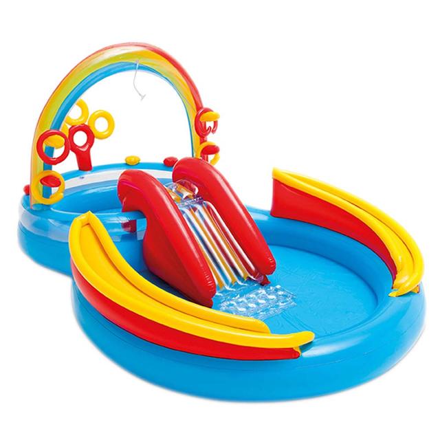 Intex - Rainbow Ring Play Center & Inflatable Pool