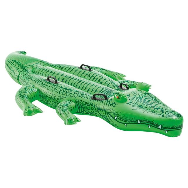 Intex Giant Gator Ride-On - Inflatable Pool Float - Green