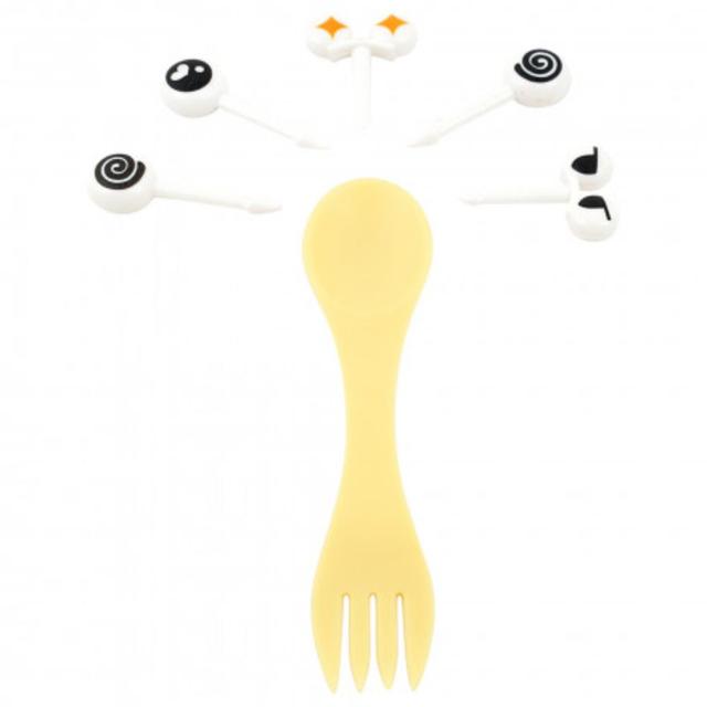 TW Bento Box - Spork + 5 Picks - Yellow