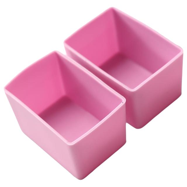 Munchbox Bento - Rectangle Munch Silicone Cups - Pink