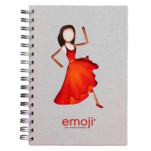 emoji - Flamenca Wire-O A4 Notebook - Red