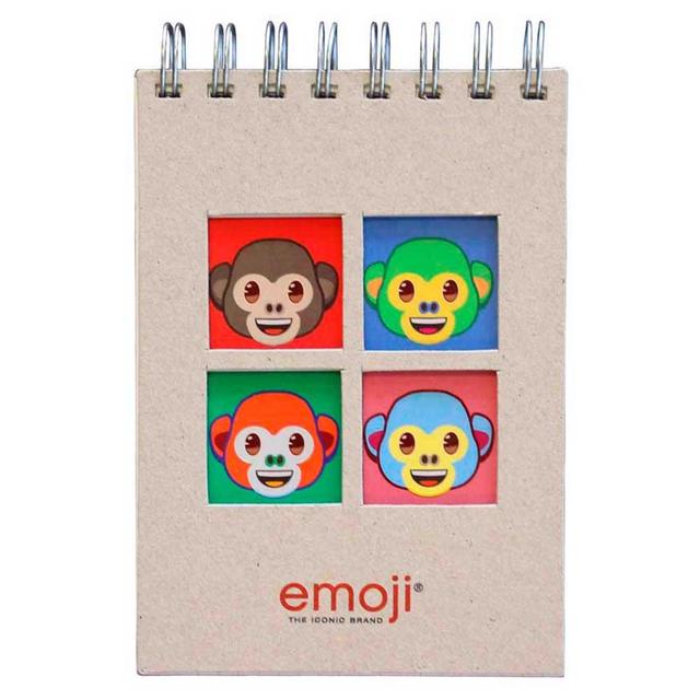 emoji - Warhole Monkeys A6 Notebook