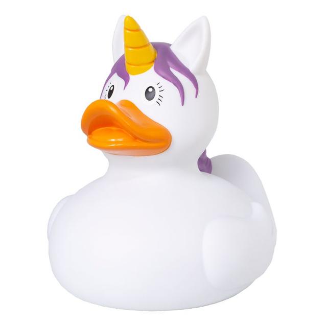 Lilalu - XXL Unicorn Duck - White 25cm