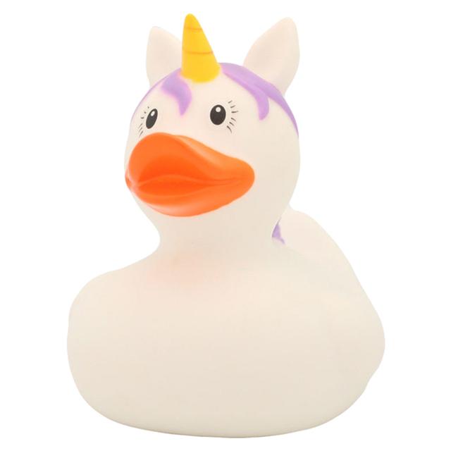 LILALU - Unicorn Rubber Duck - White