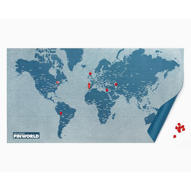 Palomar - Pin World Wall Map - Light Blue